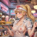 ウェイトレス with ビニールエプロン 2枚目