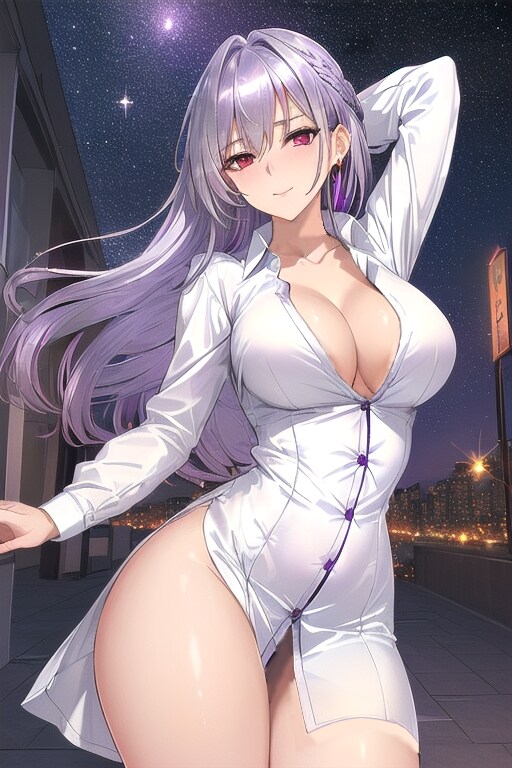 真夜中に現れた美少女