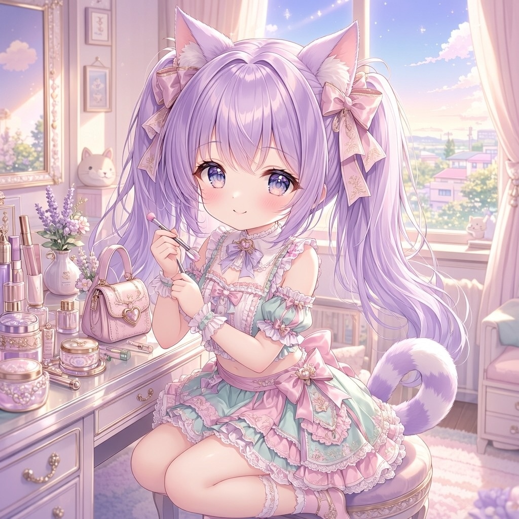 紫ツイにゃん