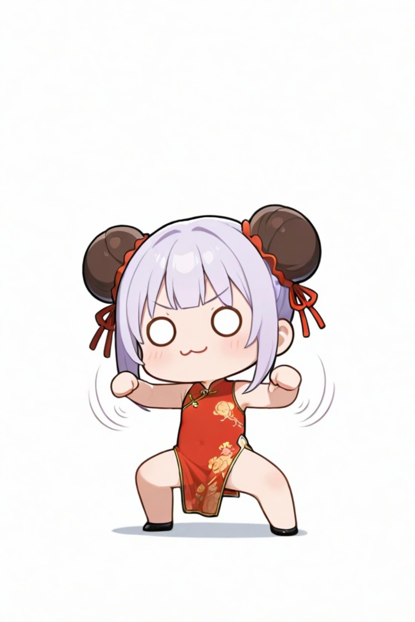 チャイナドレスの紫髪ちゃん | の人気AIイラスト・グラビア