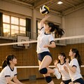 グーパンチやチョップをかますバレー 3枚目