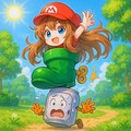 くつマリオな小さな女の子 2枚目