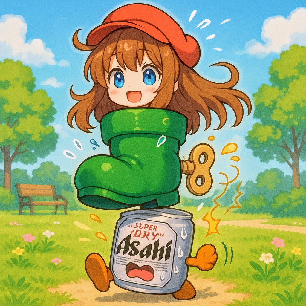 くつマリオな小さな女の子