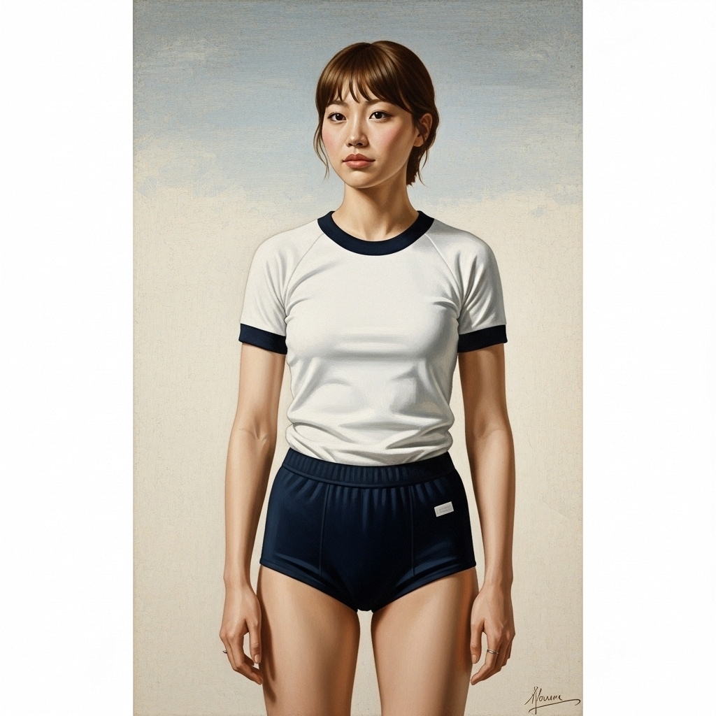 実写とイラストの中間くらいのブルマ