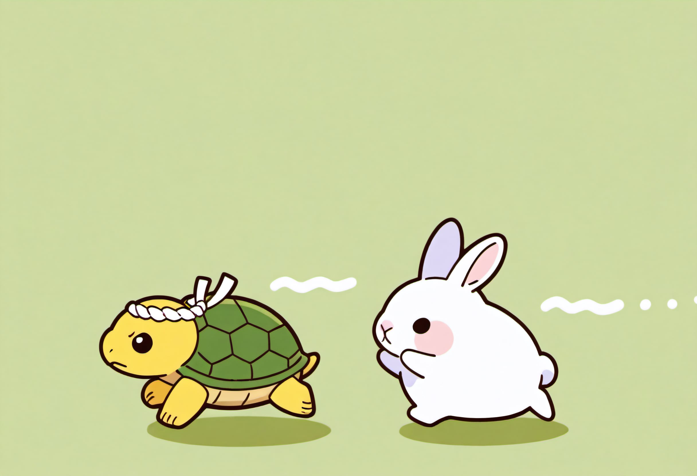 うさぎとかめ？