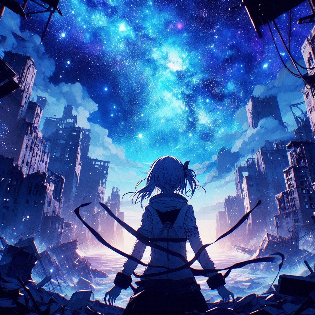 荒廃×星空
