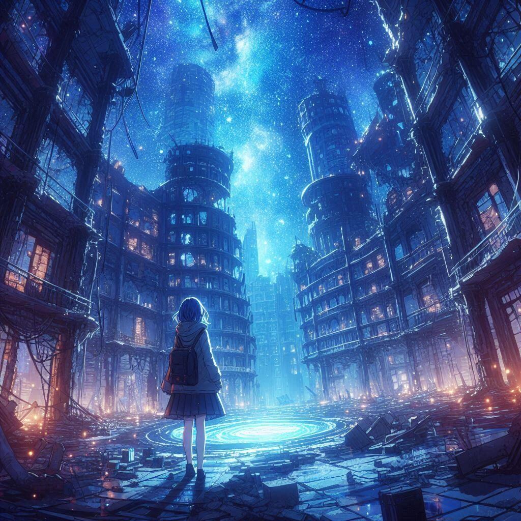 荒廃×星空