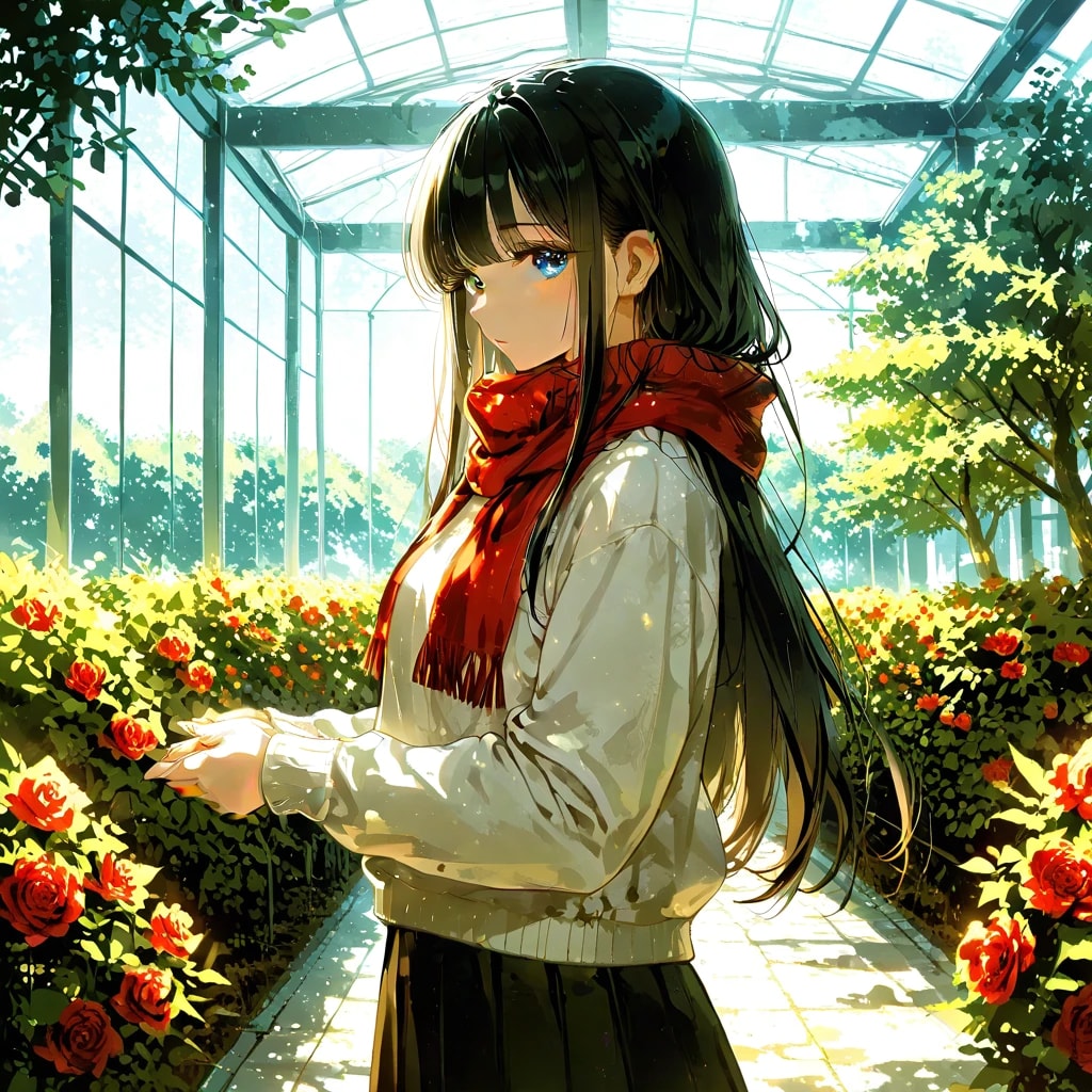 温室のバラ園 | の人気AIイラスト・グラビア