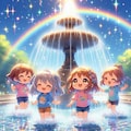 きらきら噴水遊び 5枚目