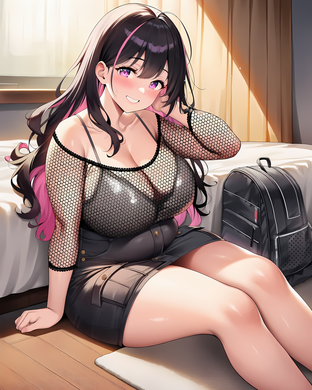 🖤小雨の夜、部屋でくつろぐギャル特等席
