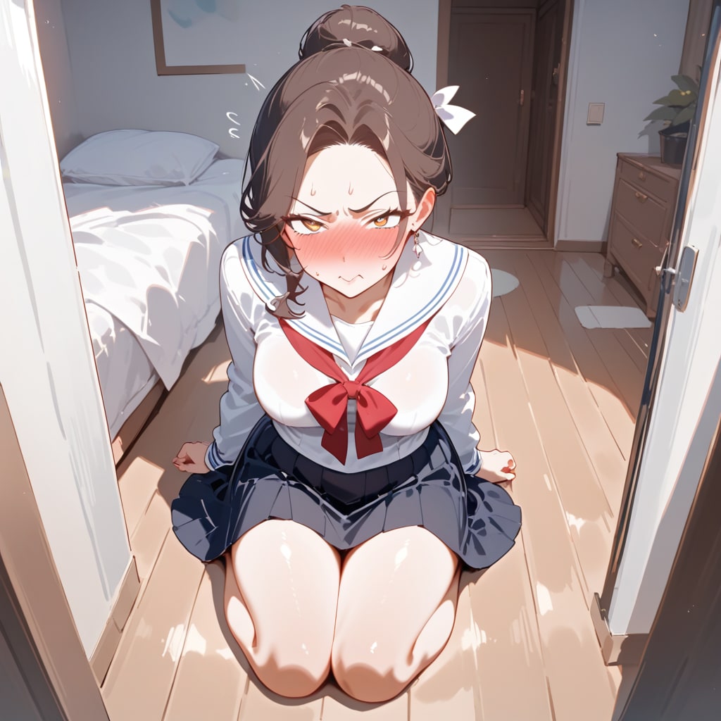 帰宅したら妻がセーラー服を着て激おこだった件