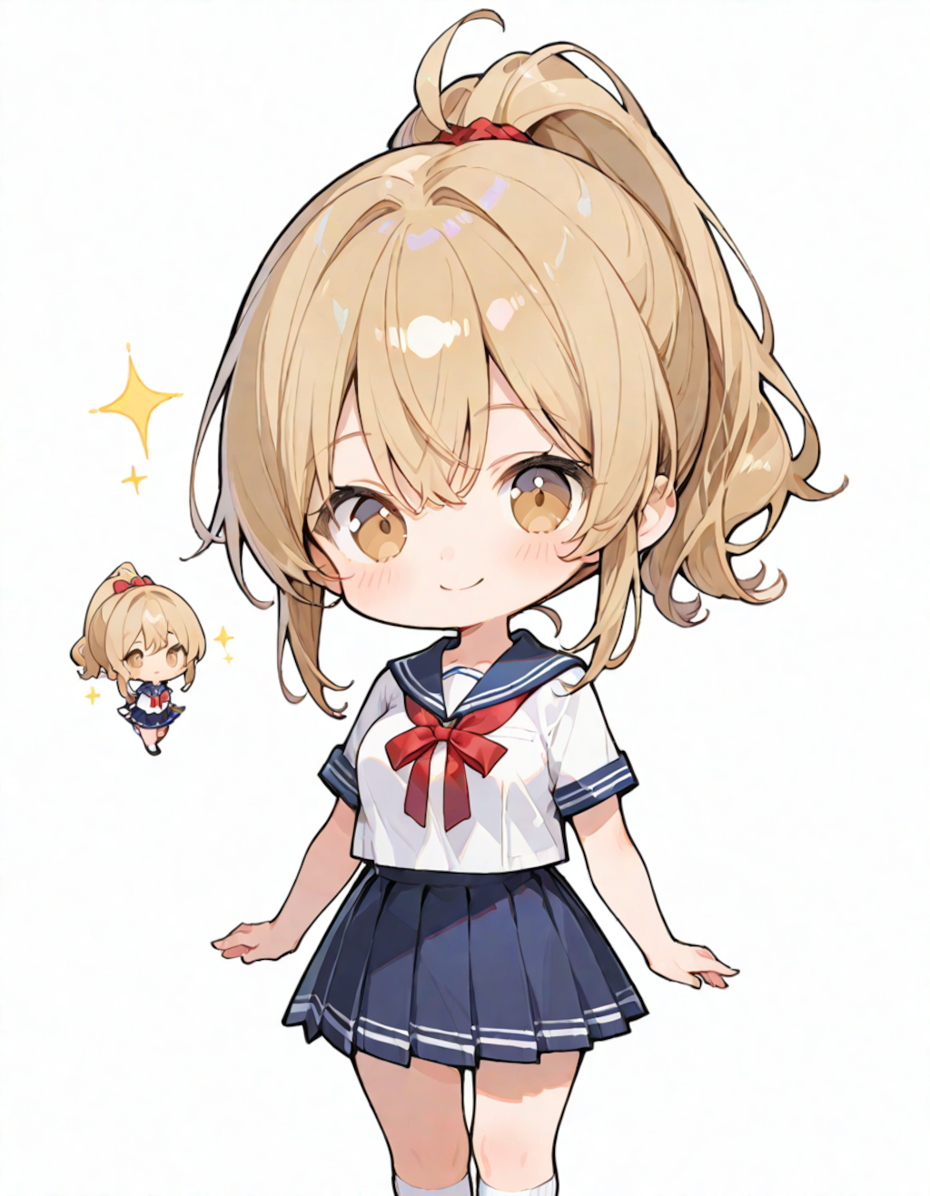 SD金ポニテちゃん