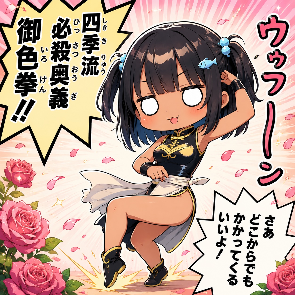 御色拳を使うこなつちゃん