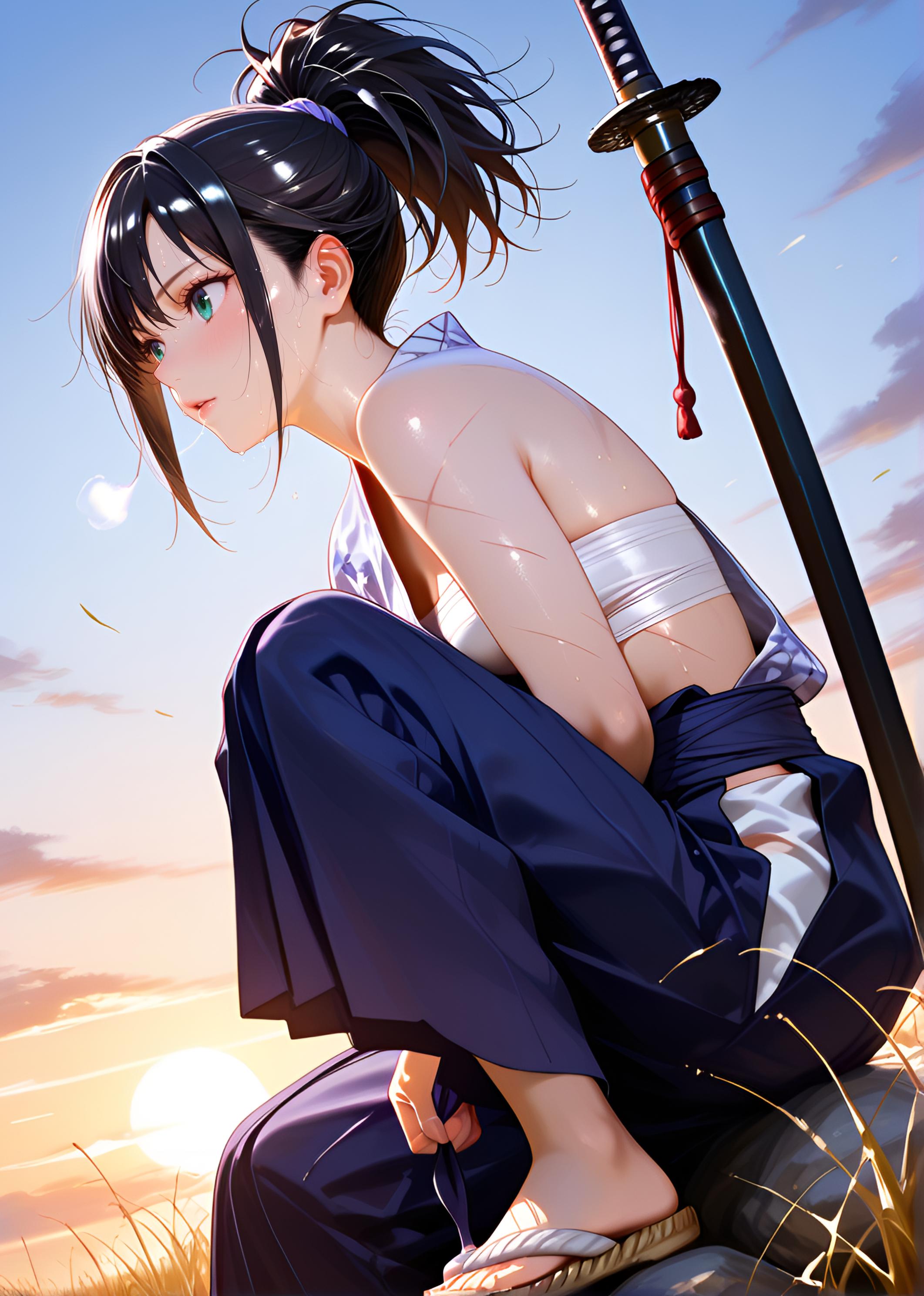 夢乃春樹（YumenoHaruki）　刀剣　帯刀 | の人気AIイラスト・グラビア