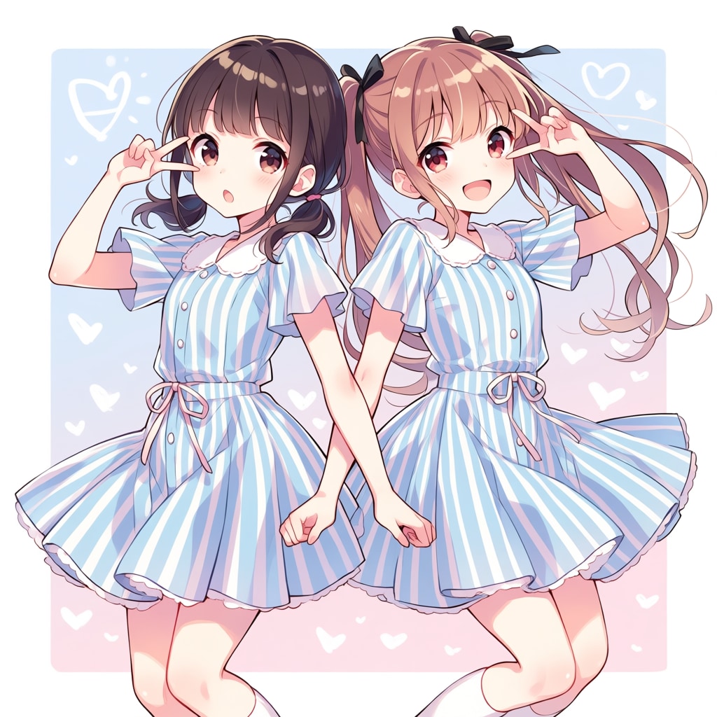 ストライプワンピース