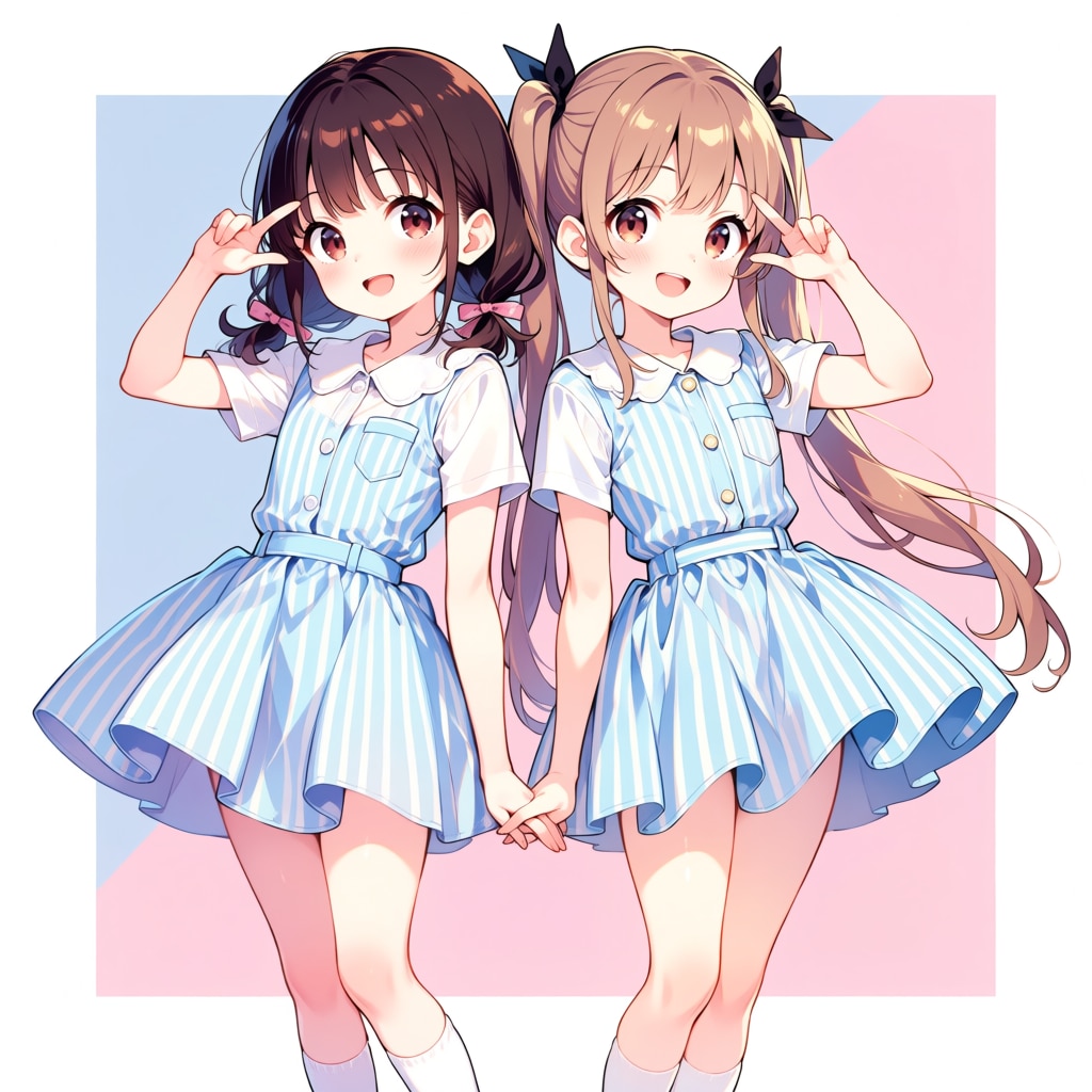 ストライプワンピース