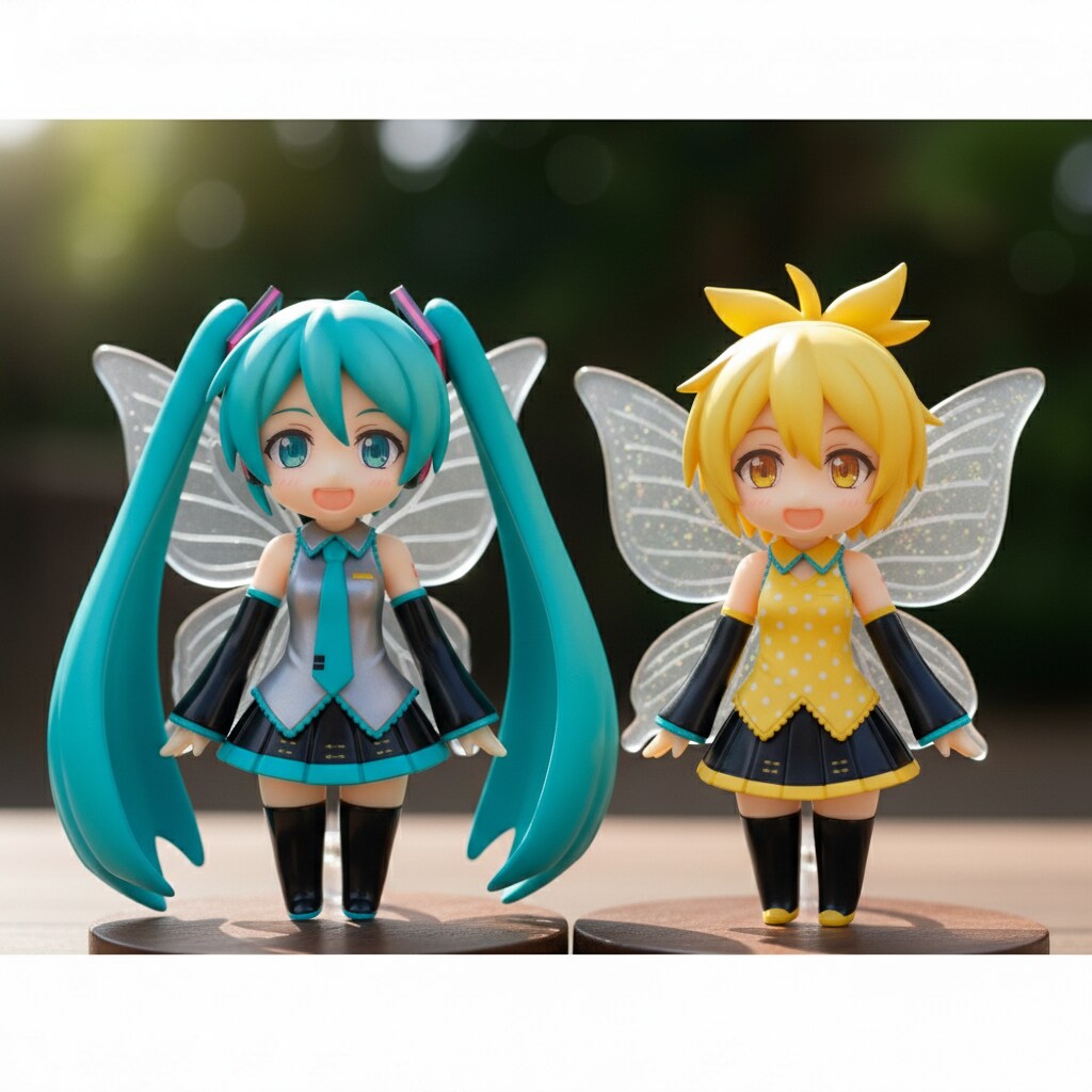 ミクちゃんリンちゃんのフィギュア