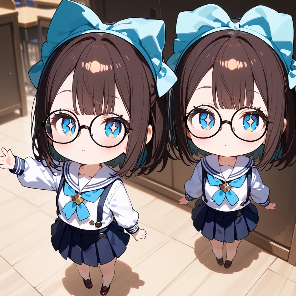 双子ちゃん入学する