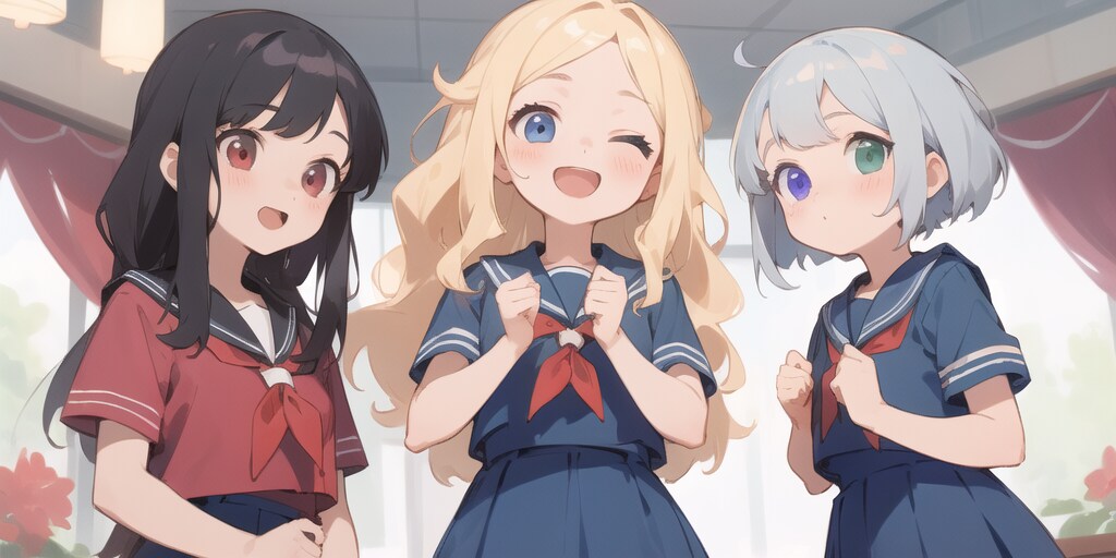 ちちぷちゃんとししょちゃんと後輩ちゃん