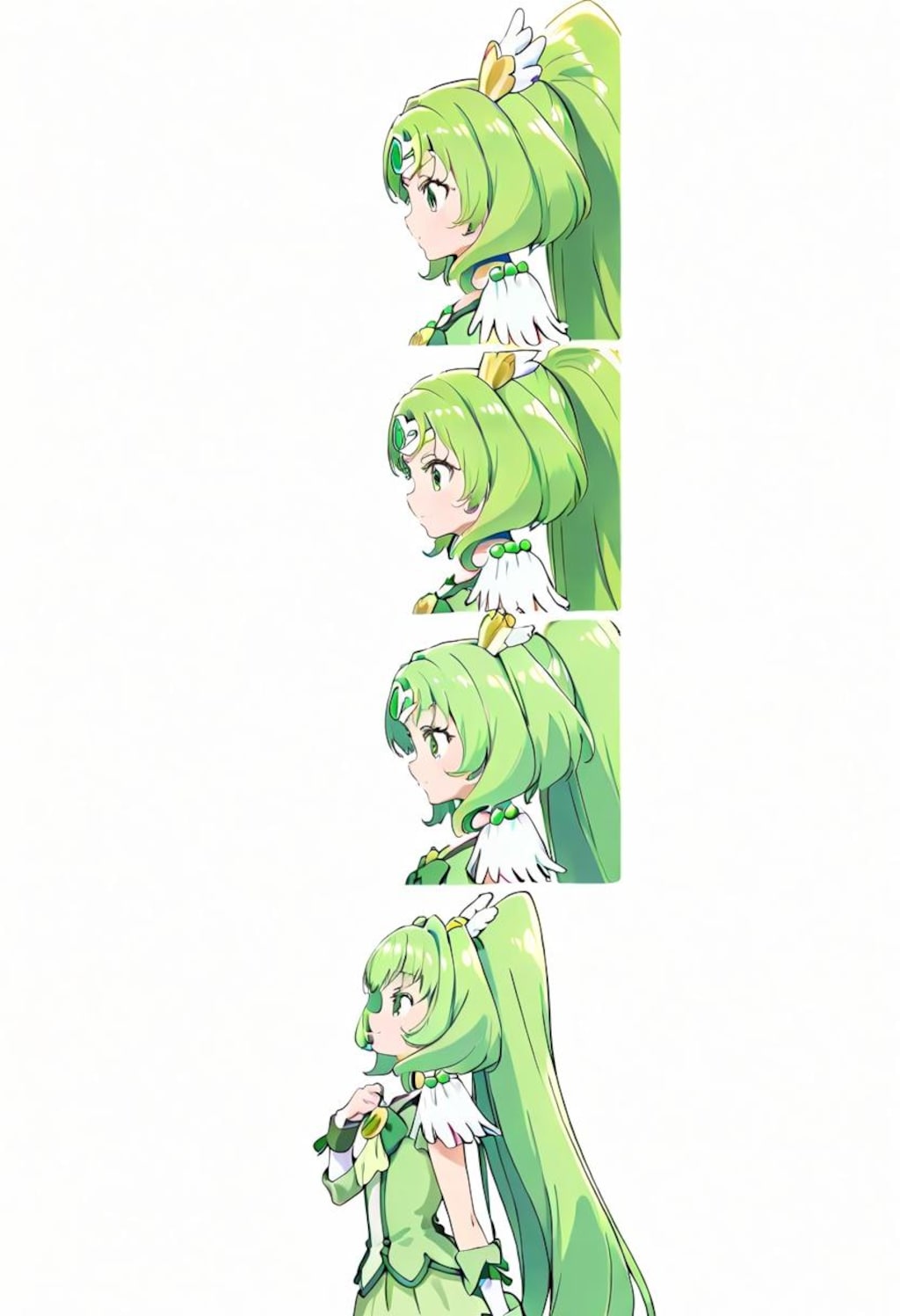 キュアマーチとキュウリ