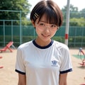体操服の丸メガネ少女 6枚目