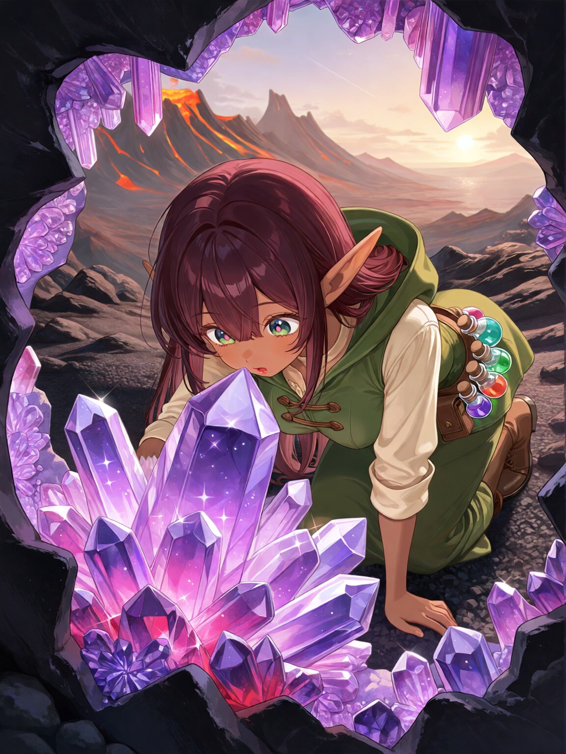 大きな晶洞 | の人気AIイラスト・グラビア