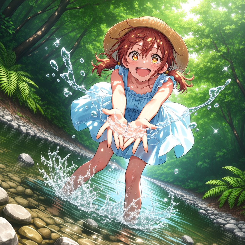 川遊び | の人気AIイラスト・グラビア