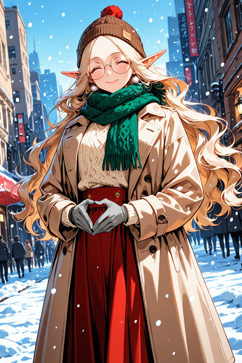 冬の1日とうちのエルフさん