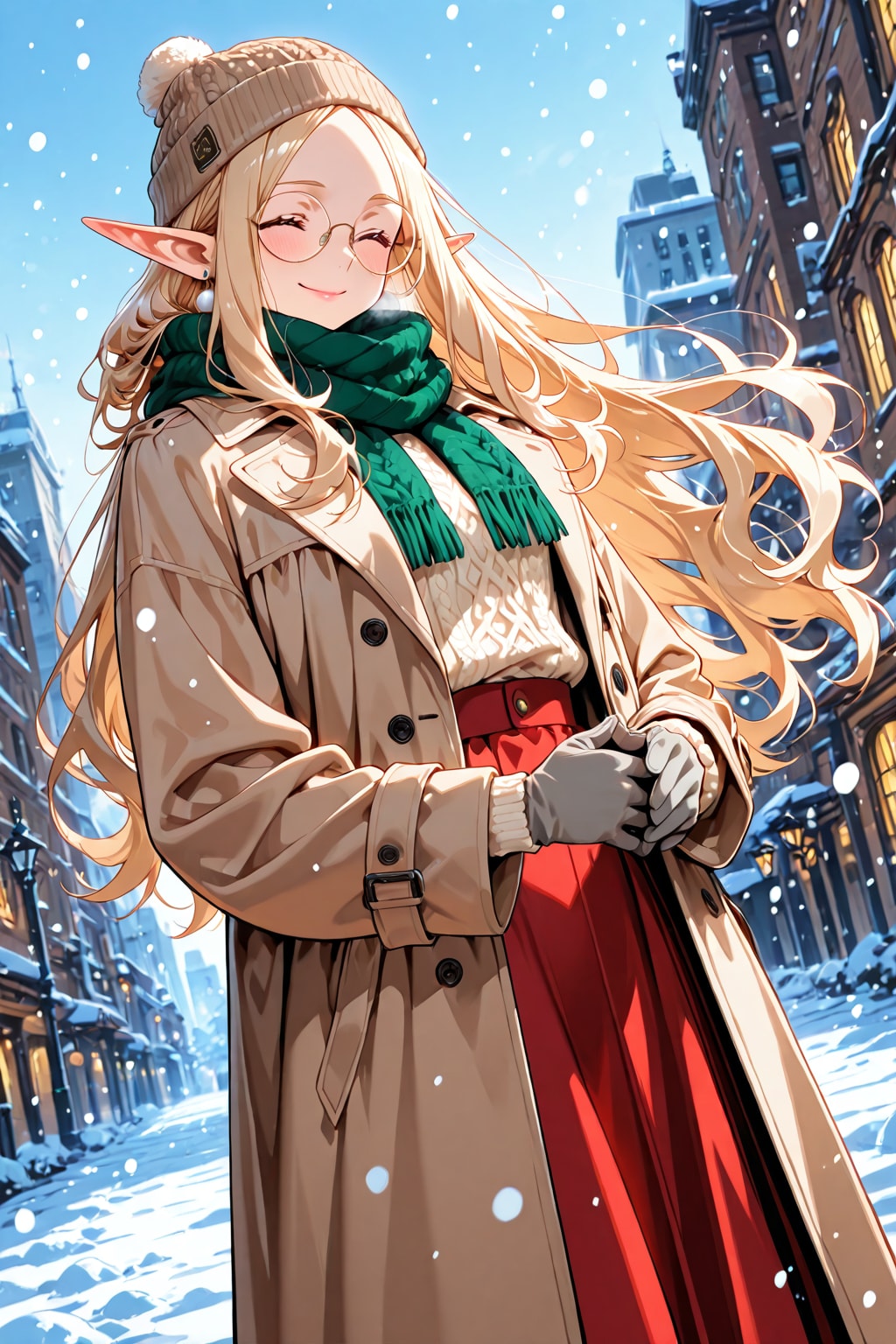 冬の1日とうちのエルフさん