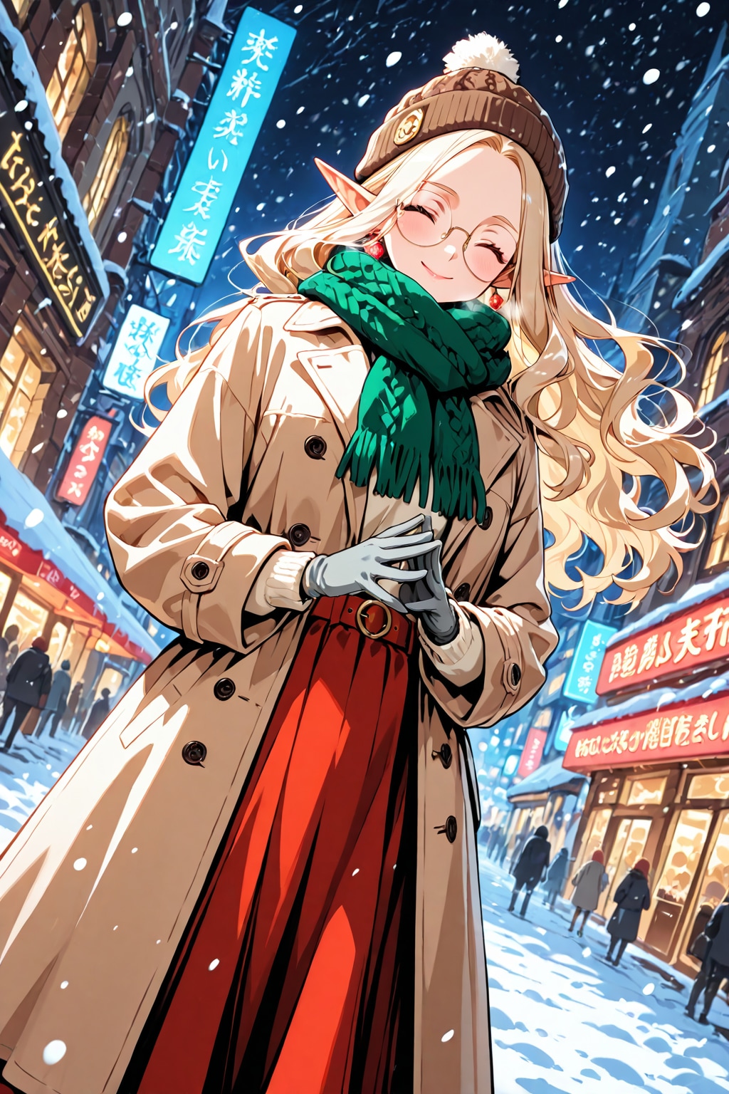 冬の1日とうちのエルフさん