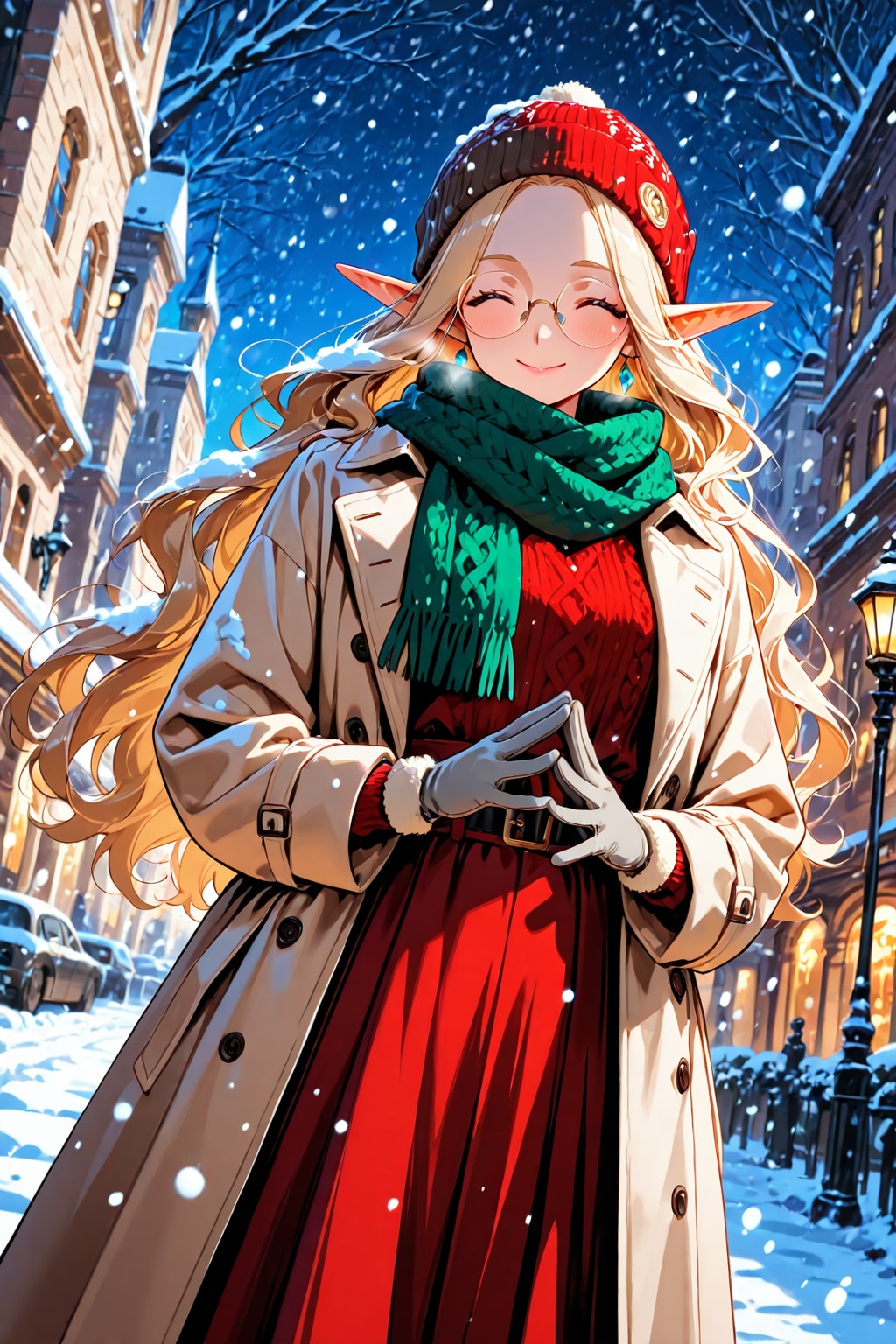 冬の1日とうちのエルフさん