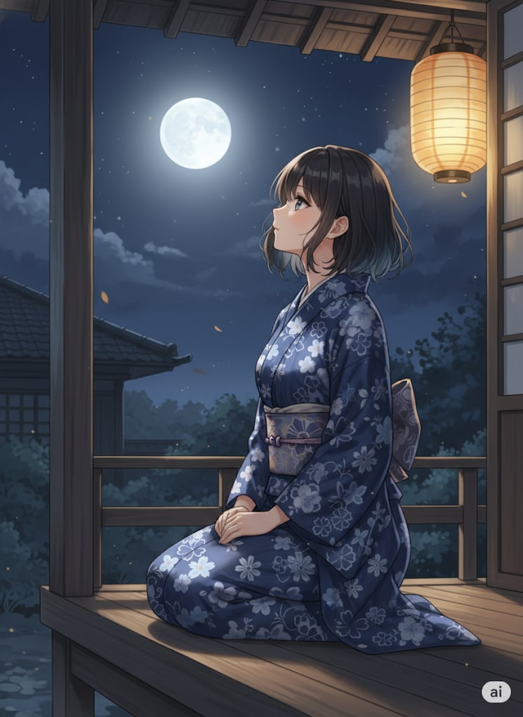 月夜 | の人気AIイラスト・グラビア