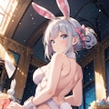 銀の白うさぎ 2枚目