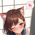 猫耳娘の手袋手コキ - 巨乳版 6枚目