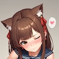 猫耳娘の手袋手コキ - 巨乳版 9枚目