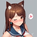 猫耳娘の手袋手コキ - 巨乳版 8枚目