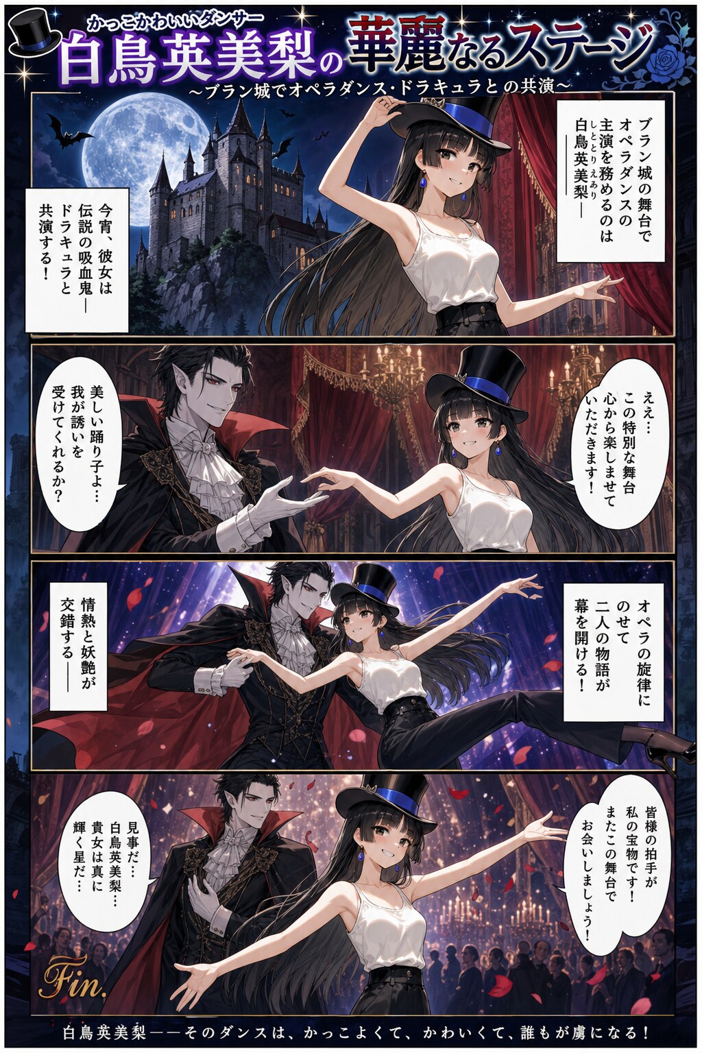 かっこかわいいダンサー白鳥英美梨の華麗なるステージ　ブラン城公演第二部・ドラキュラ