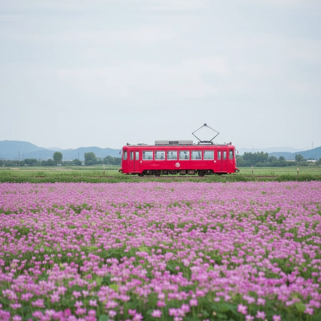 ローカル線の春