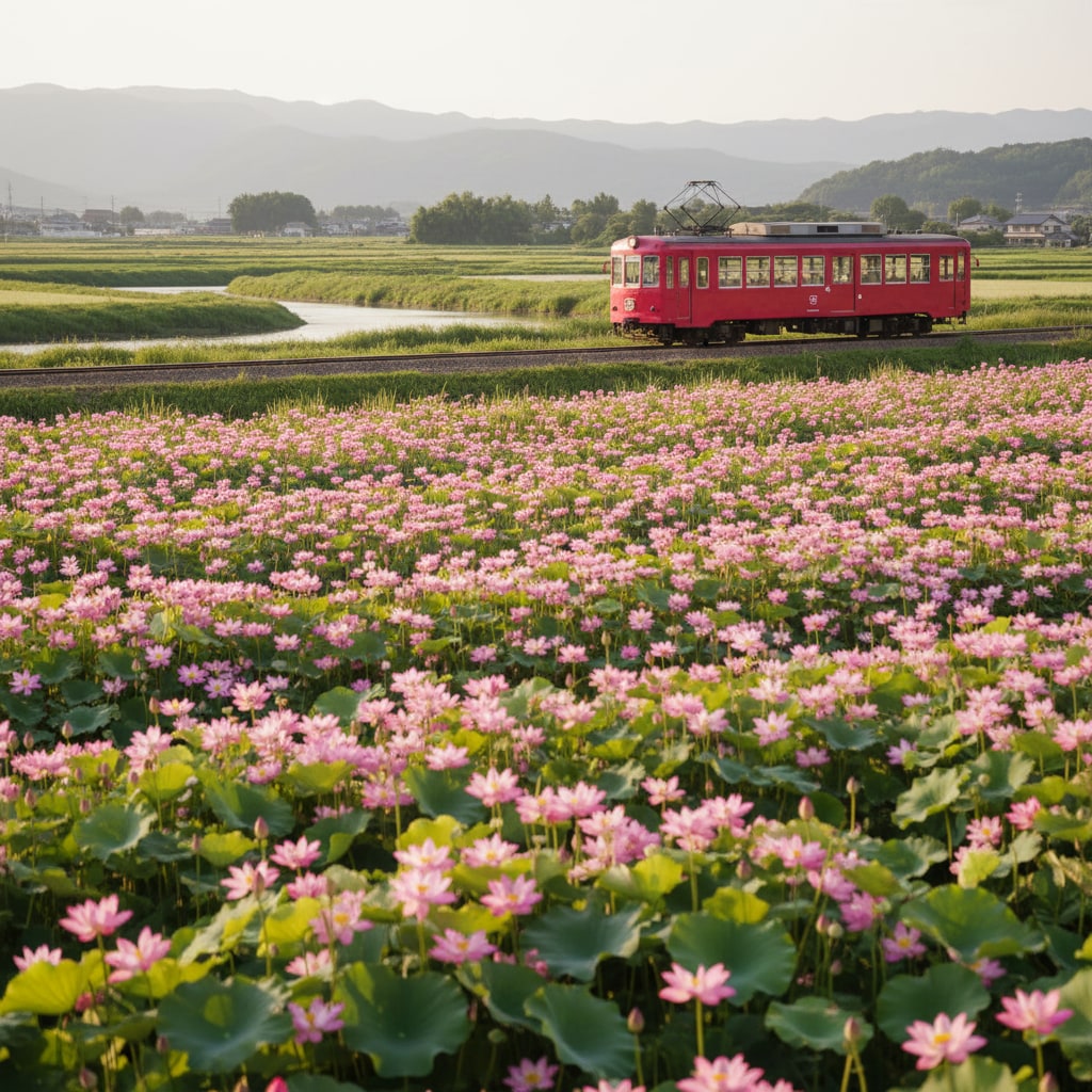 ローカル線の春