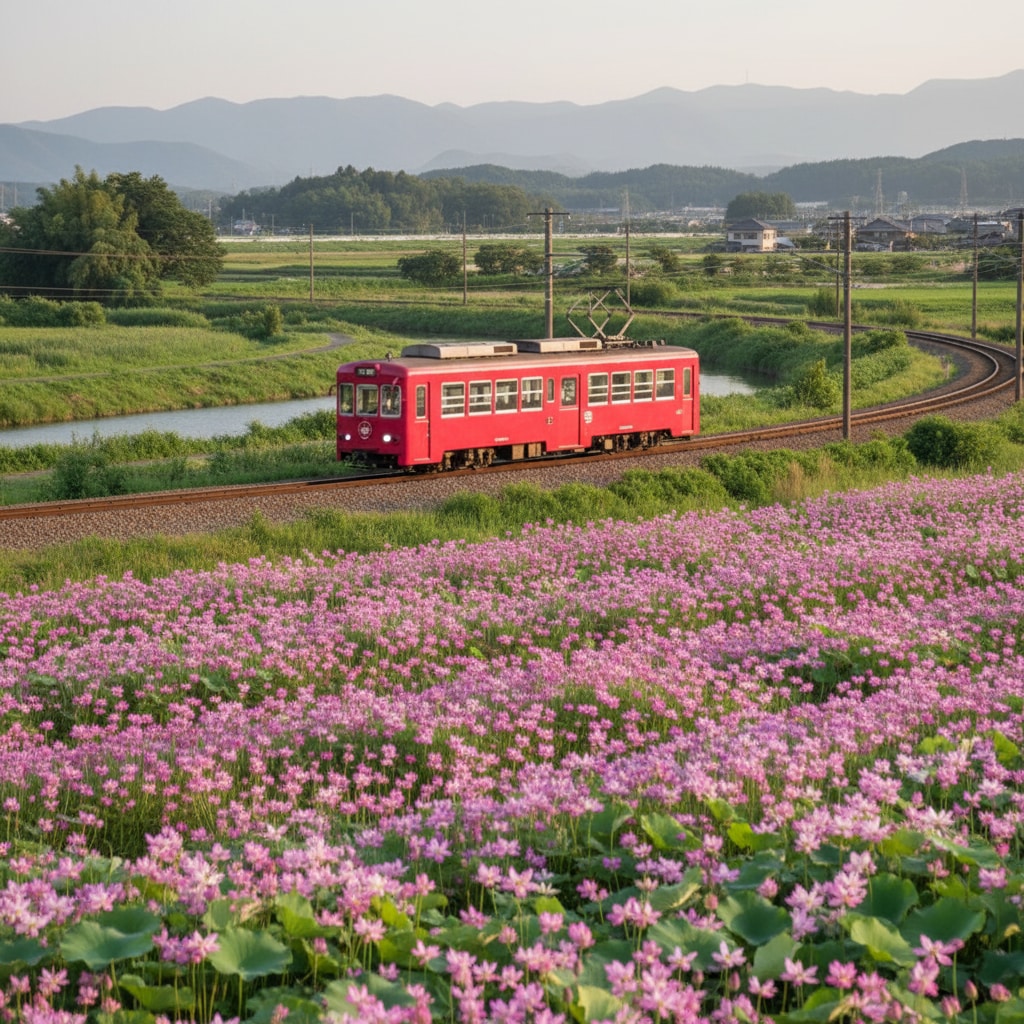 ローカル線の春