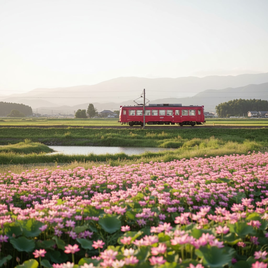 ローカル線の春