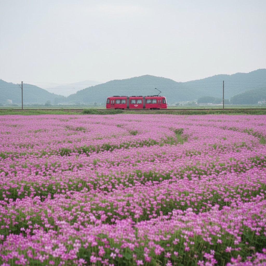 ローカル線の春