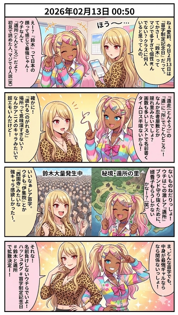 『苗字制定記念日』　毎日漫画0時 | の人気AIイラスト・グラビア