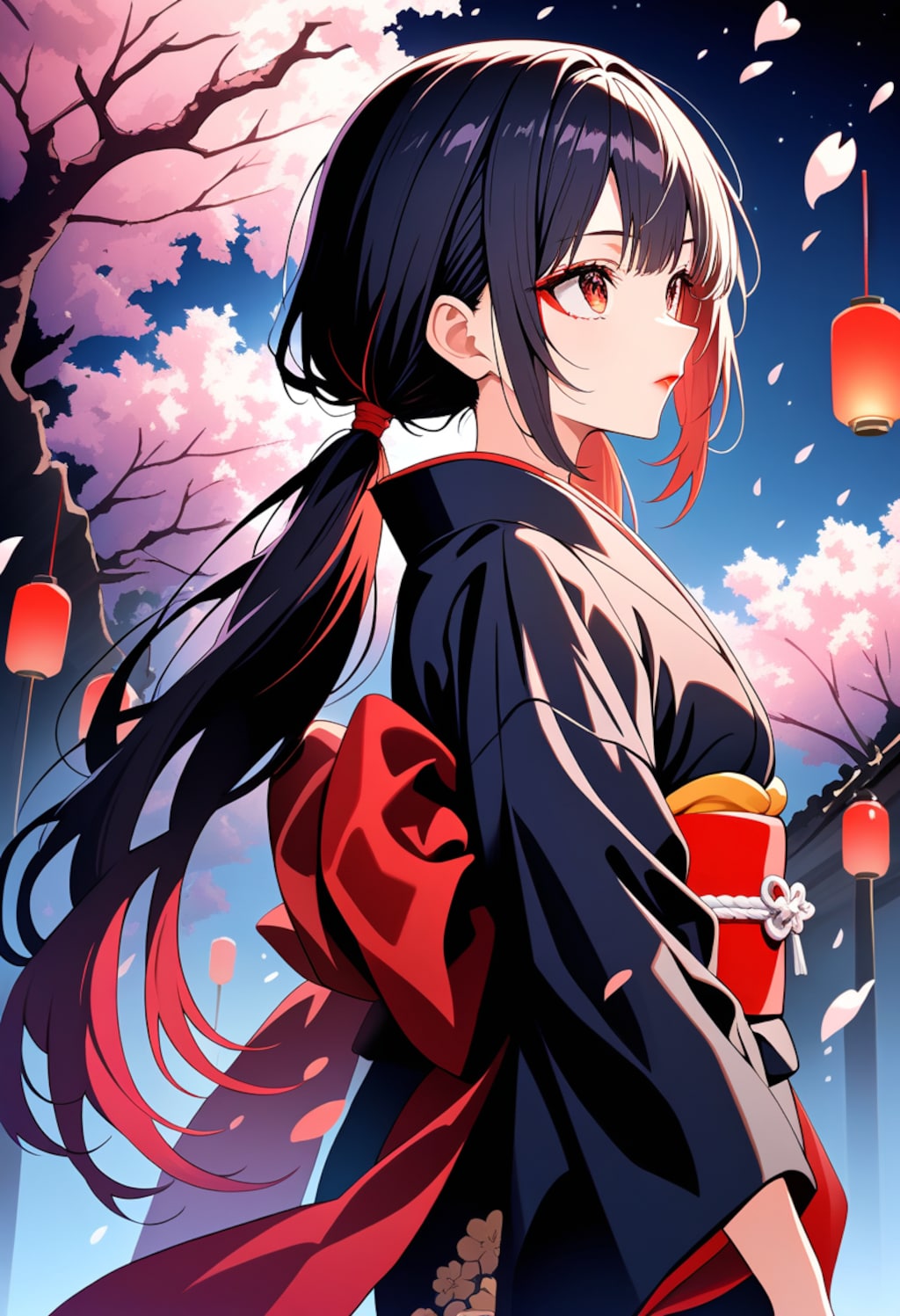夜桜