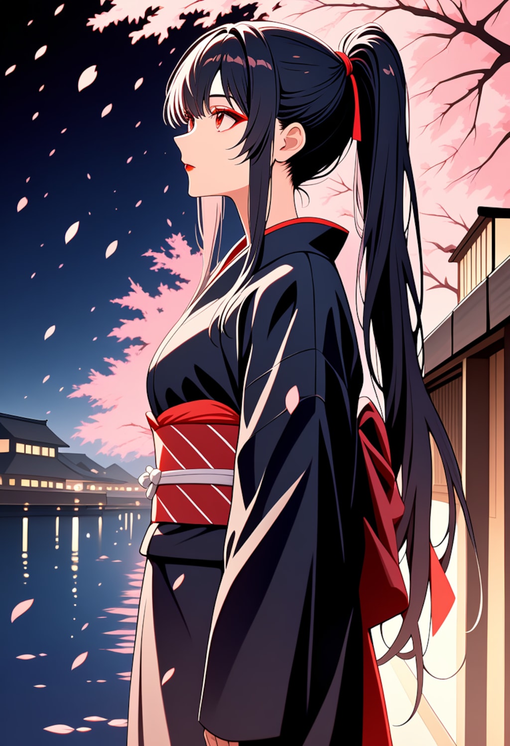 夜桜