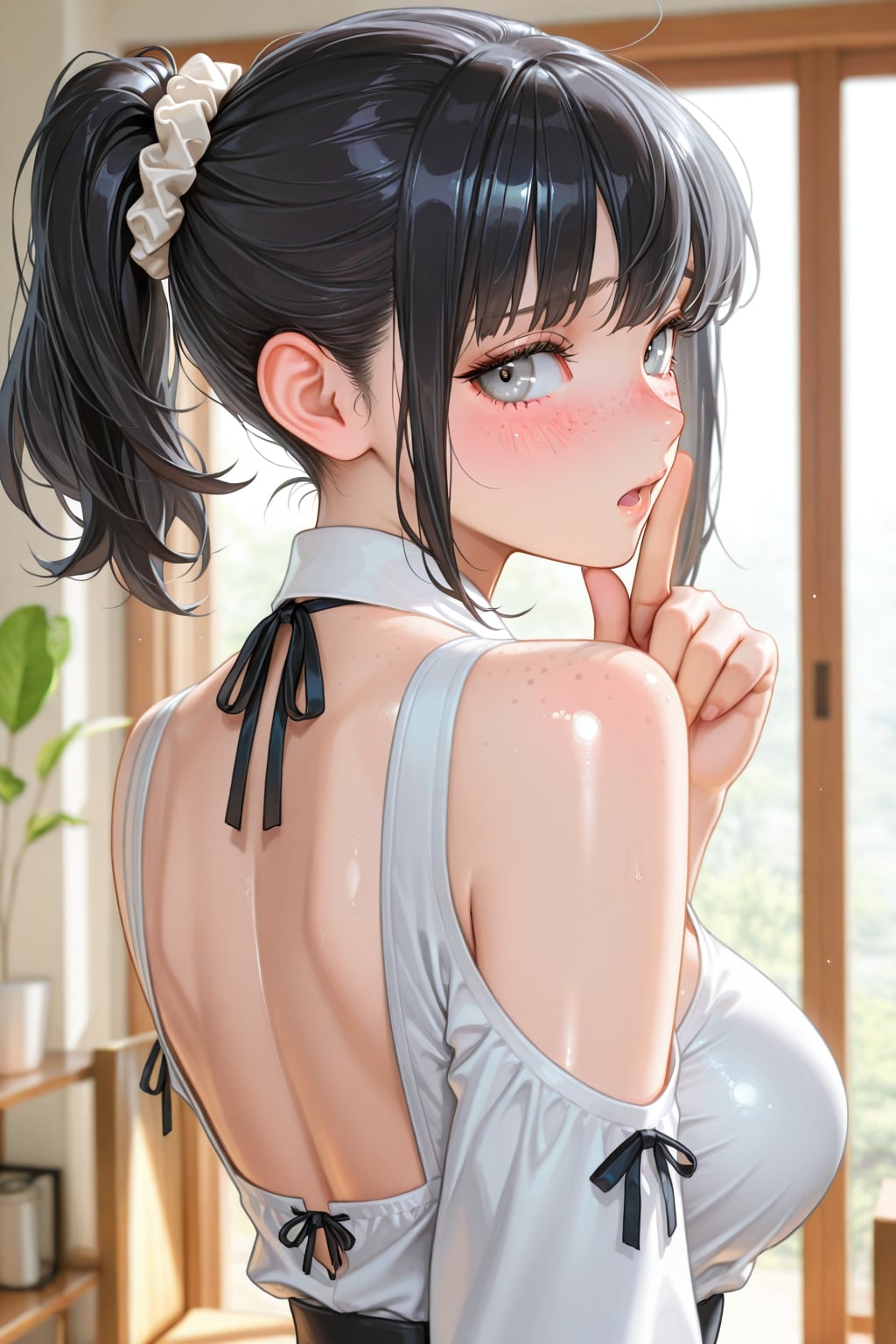 もしもそばかすボブちゃんがポニーテールだったら