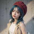 青髪の人 3枚目