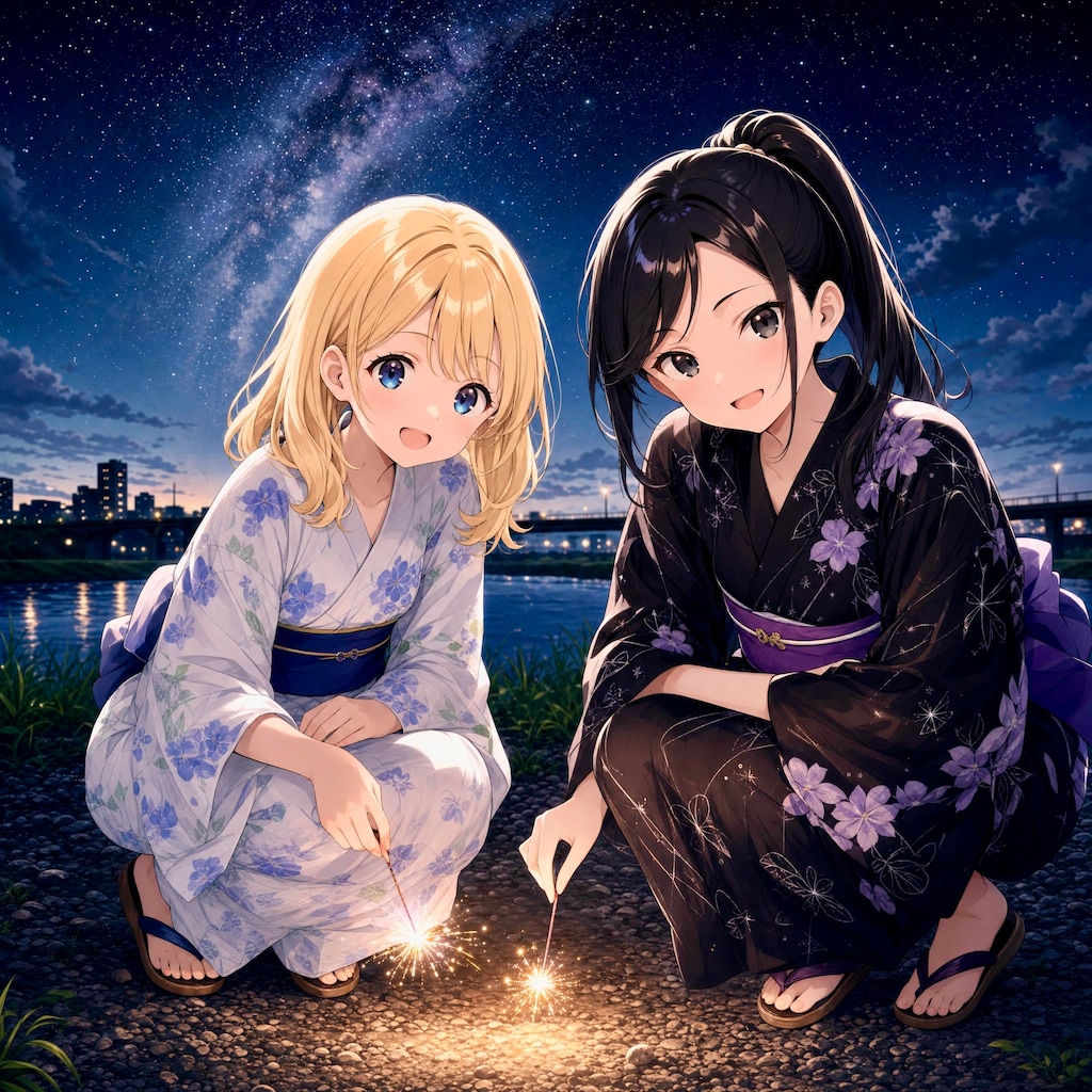 ゆく夏の線香花火