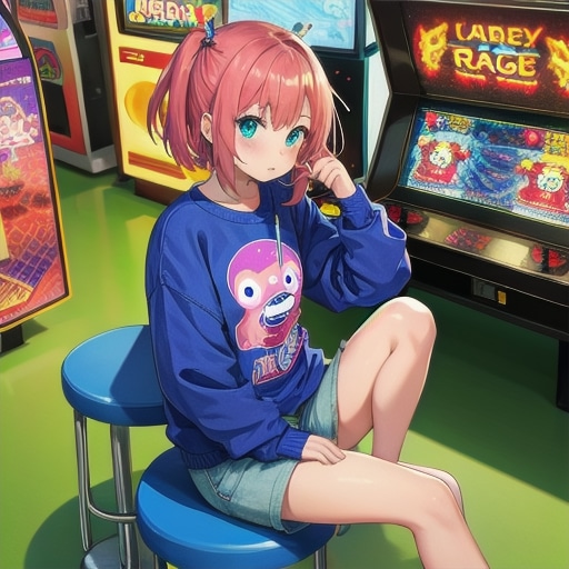遊びすぎて疲れちゃったガール：きょうのアーケードガール