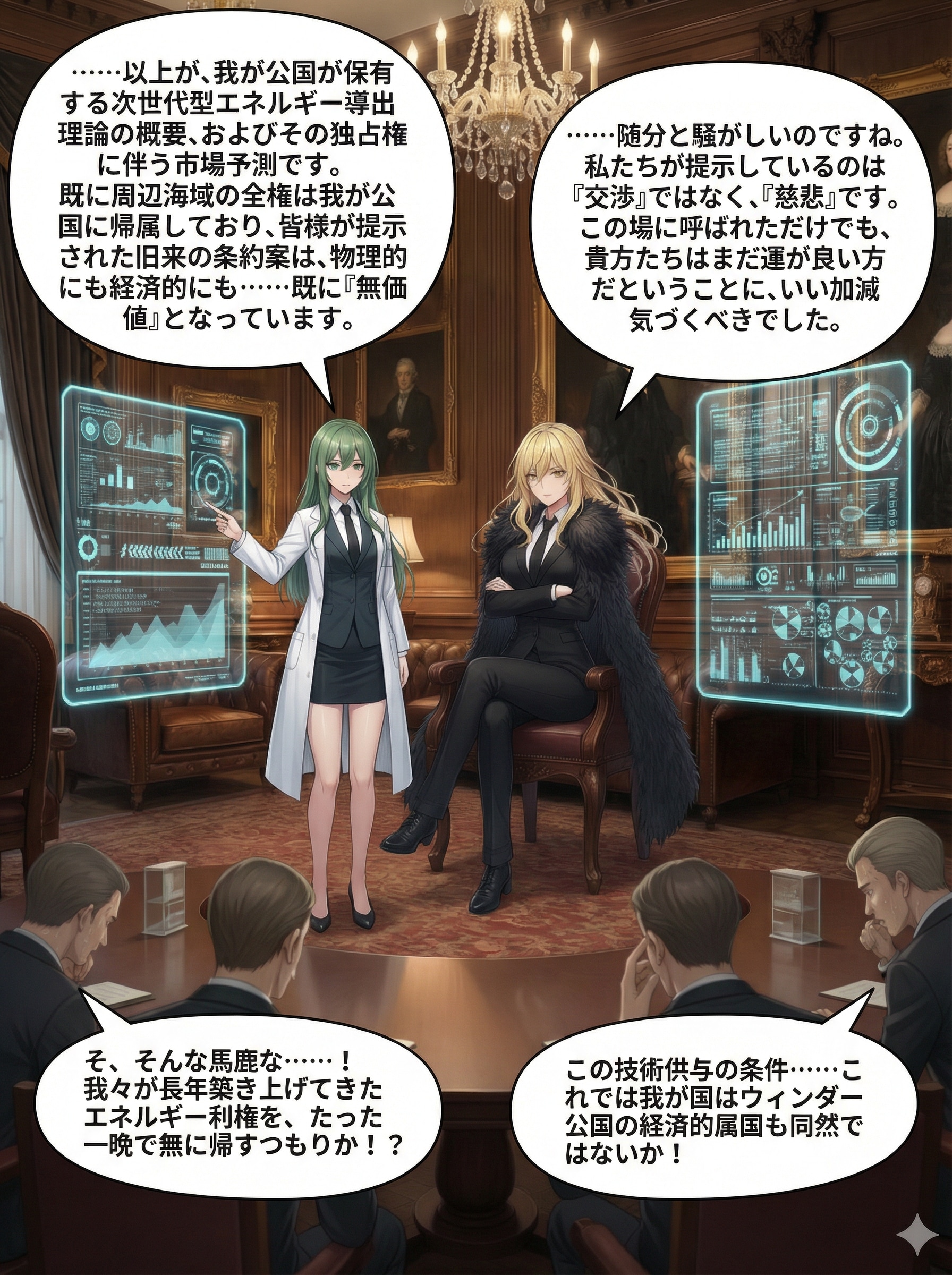 エメルダとエリザベスの独裁場 | の人気AIイラスト・グラビア